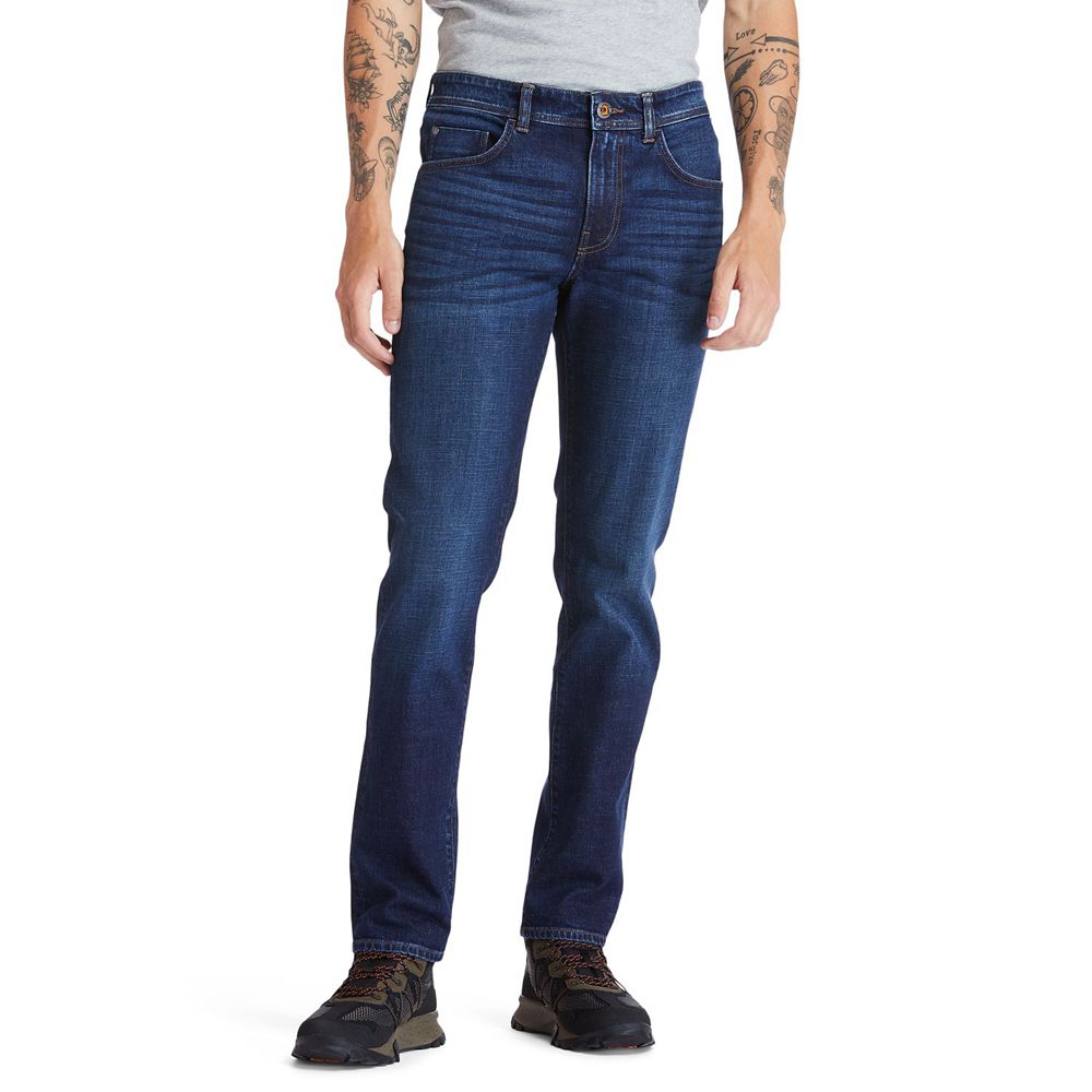 Calça Masculino - Timberland Sargent Lake Slim Denim Jeans - DLRWK1870 - Azul Marinho